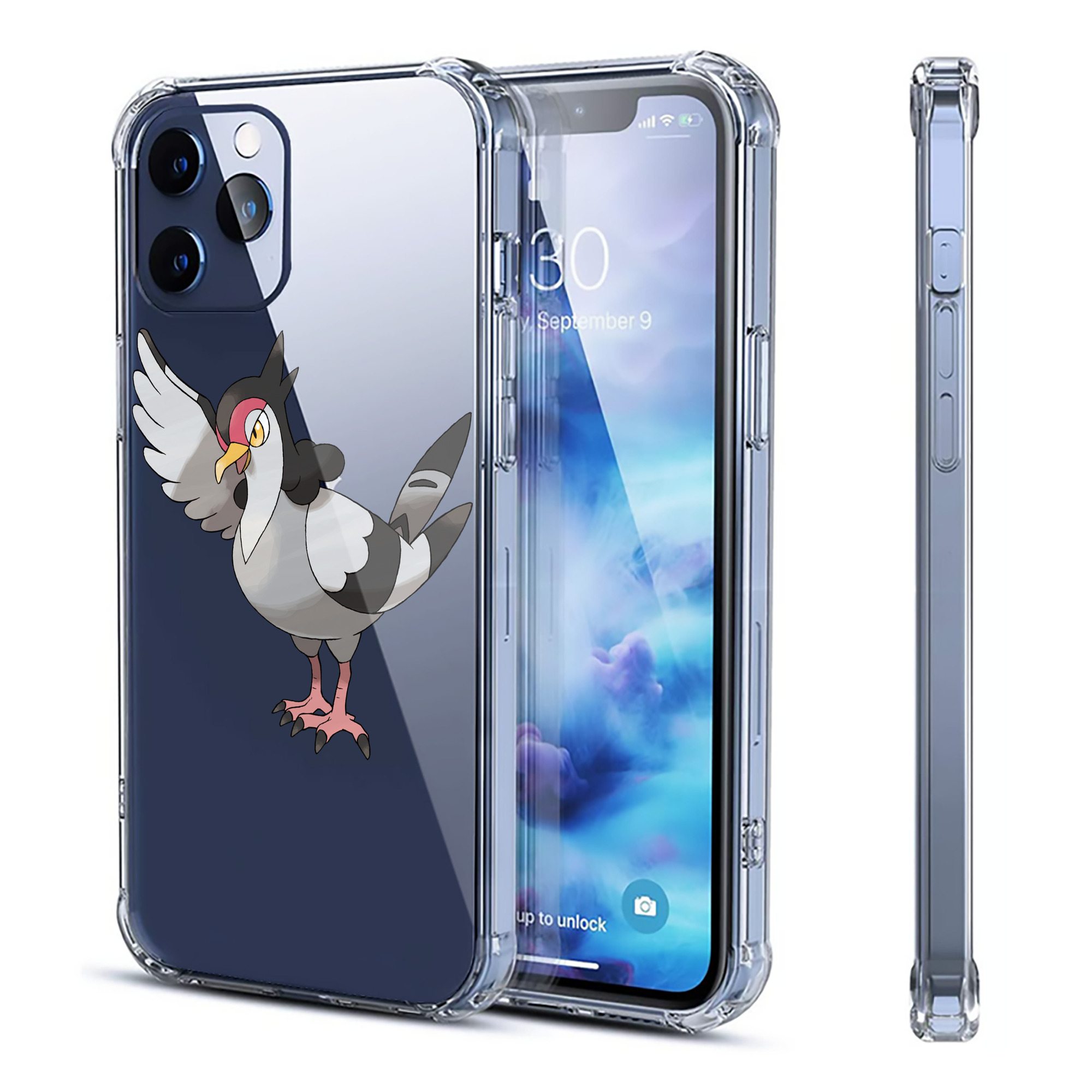 （画像用） ポケットモンスター Pokémon 【iPhone 12シリーズ対応】透明スマホケース（クリアソフトケース）